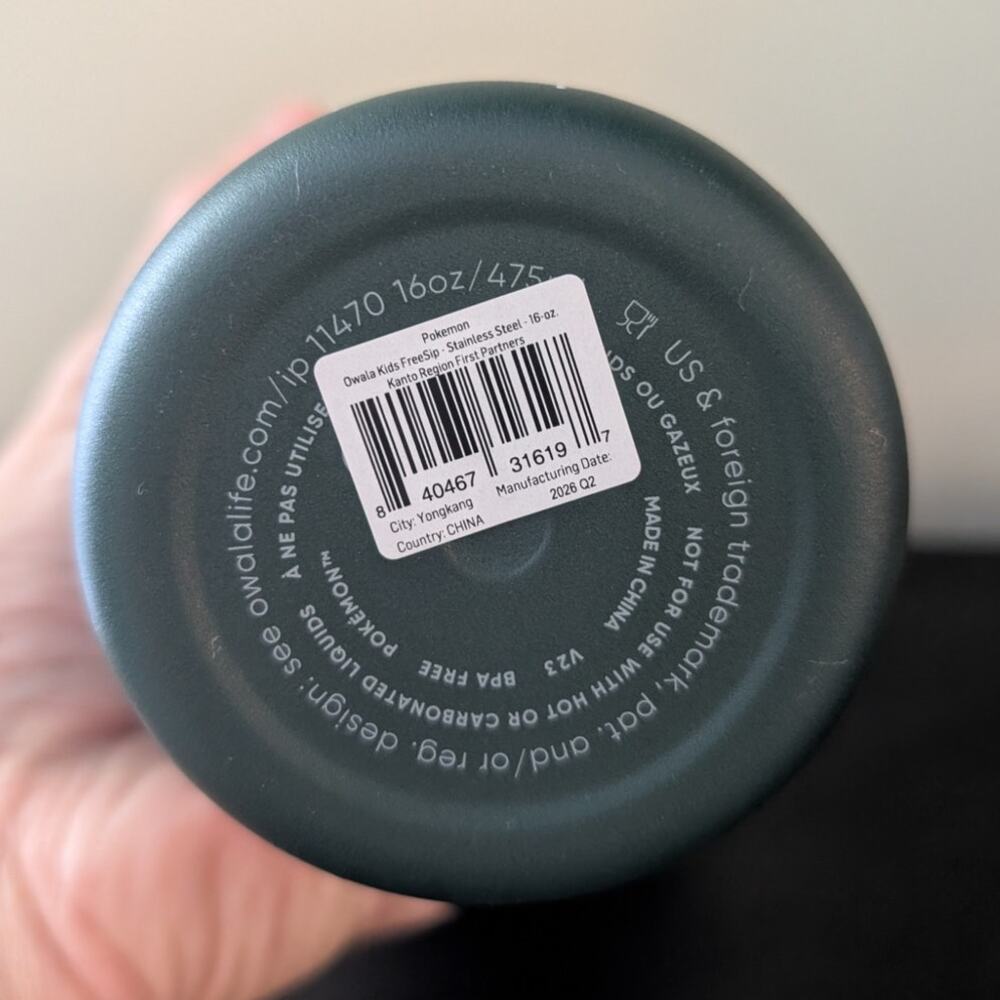 NWT POKÉMON x OWALA 16 oz Kanto Region First Partners Limited Edition In Hand - Picture 3 of 4
